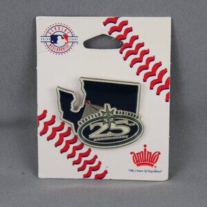 Seattle Mariners Pin (VTG) - 25 Anniversary Logo - Inlaid Pin